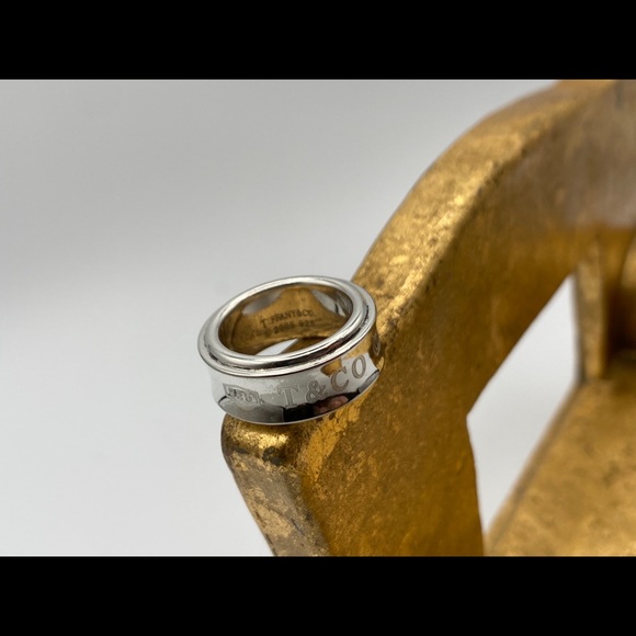 Authentic Tiffany & Co. 2005 NY Sterling Silver 925 and  Round ring 1837 - Picture 7 of 9